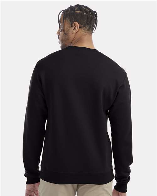 Champion S600 Powerblend Crewneck Sweatshirt - Black - model back