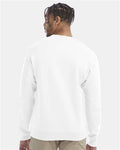 Champion S600 Powerblend Crewneck Sweatshirt - White - model back