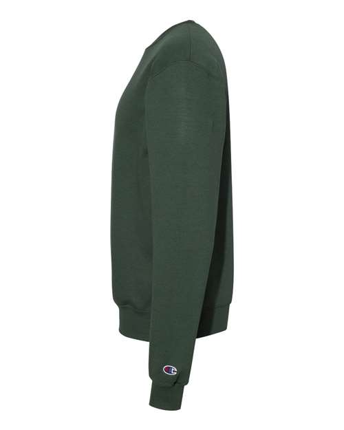 Champion S600 Powerblend Crewneck Sweatshirt - Dark Green - side