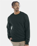 Champion S600 Powerblend Crewneck Sweatshirt - Dark Green - model front