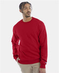 Champion S600 Powerblend Crewneck Sweatshirt - Scarlet - model front