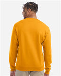 Champion S600 Powerblend Crewneck Sweatshirt - Gold - model back