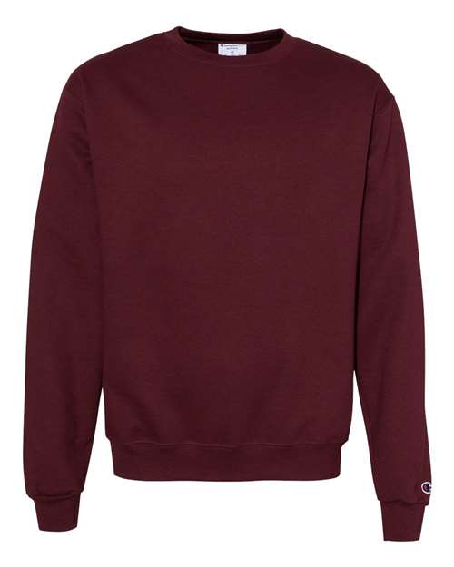 Champion S600 Powerblend Crewneck Sweatshirt - Maroon - flat front