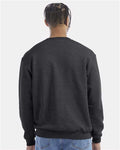 Champion S600 Powerblend Crewneck Sweatshirt - Charcoal Heather - model back