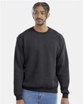 Champion S600 Powerblend Crewneck Sweatshirt - Charcoal Heather - model front