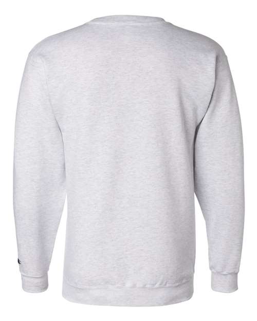 Champion S600 Powerblend Crewneck Sweatshirt - Silver Grey - back