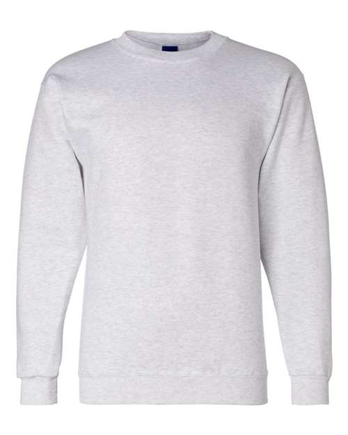 Champion S600 Powerblend Crewneck Sweatshirt - Silver Grey - flat front