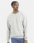 Champion S600 Powerblend Crewneck Sweatshirt - Silver Grey - model front