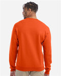 Champion S600 Powerblend Crewneck Sweatshirt - Orange - model back