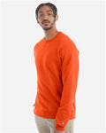 Champion S600 Powerblend Crewneck Sweatshirt - Orange - model side