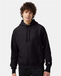 Champion S101 Unisex Reverse Weave Hooded Sweatshirt - Black - model front