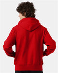 Champion S101 Unisex Reverse Weave Hooded Sweatshirt - Scarlet - model back