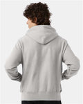 Champion S101 Unisex Reverse Weave Hooded Sweatshirt - Silver Grey - model back