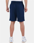 Champion S162 Unisex 9" Mesh Shorts with Pockets - Navy - model back