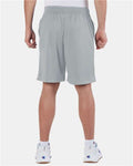 Champion S162 Unisex 9" Mesh Shorts with Pockets - Athletic Grey - model back