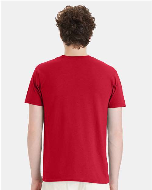 Hanes 4980 Perfect-T T-Shirt - Deep Red - model back