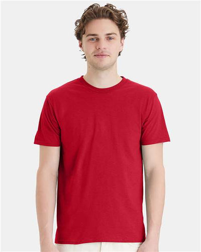 Hanes 4980 Perfect-T T-Shirt - Deep Red - model front