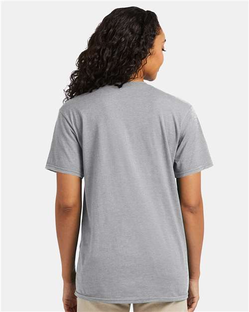 Hanes 4980 Perfect-T T-Shirt - Light Steel - model back
