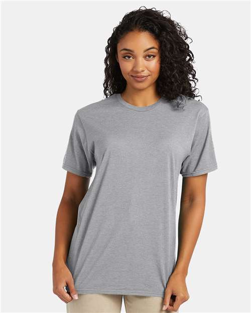 Hanes 4980 Perfect-T T-Shirt - Light Steel - model front
