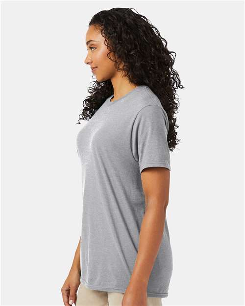 Hanes 4980 Perfect-T T-Shirt - Light Steel - model side