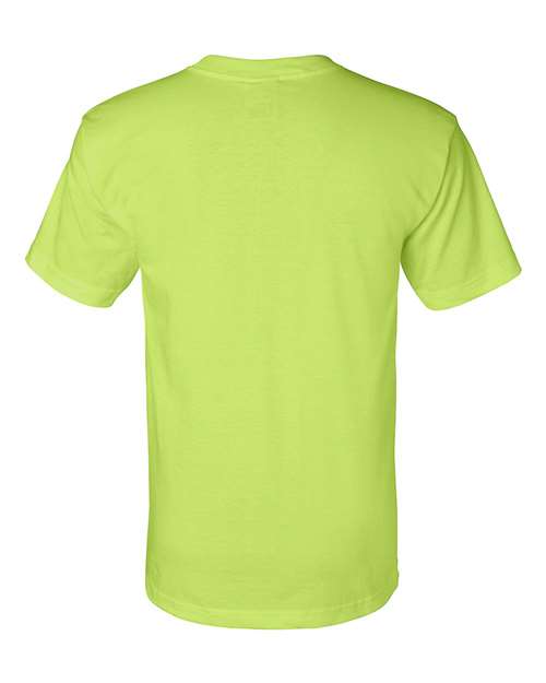 Bayside 2905 Unisex Union-Made T-Shirt - Lime Green - back