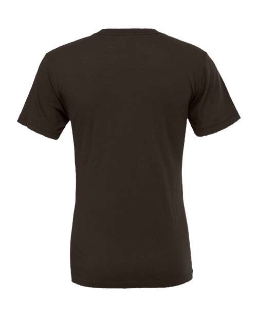 Bella+Canvas 3001 Unisex Jersey Short Sleeve Tee - Brown - back