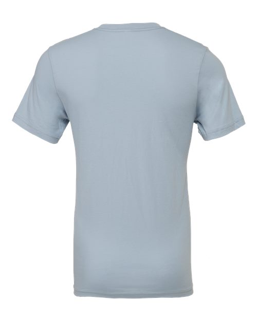 Bella+Canvas 3001 Unisex Jersey Short Sleeve Tee - Light Blue - back