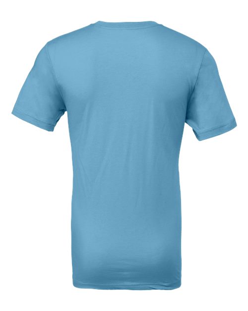 Bella+Canvas 3001 Unisex Jersey Short Sleeve Tee - Ocean Blue - back