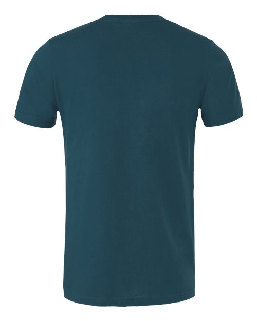 Bella+Canvas 3001 Unisex Jersey Short Sleeve Tee - Deep Teal - back