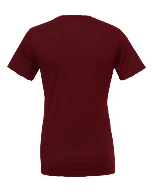 Bella+Canvas 3001 Unisex Jersey Short Sleeve Tee - Maroon - back