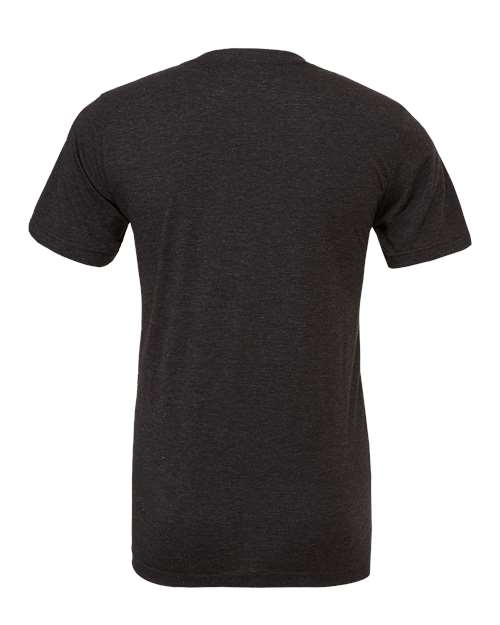 Bella+Canvas 3413 Unisex Triblend Short Sleeve Tee - Charcoal Black Triblend - back