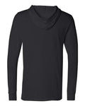 BELLA + CANVAS 3512 Unisex Jersey Hooded Long Sleeve Tee - Black - back