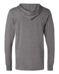 BELLA + CANVAS 3512 Unisex Jersey Hooded Long Sleeve Tee - Deep Heather - back