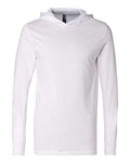 BELLA + CANVAS 3512 Unisex Jersey Hooded Long Sleeve Tee - White - front