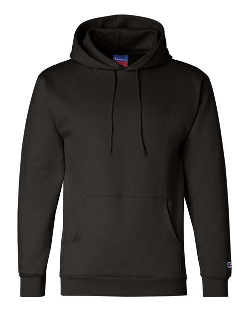 Champion S700 Powerblend Hooded Sweatshirt - Black - flat front