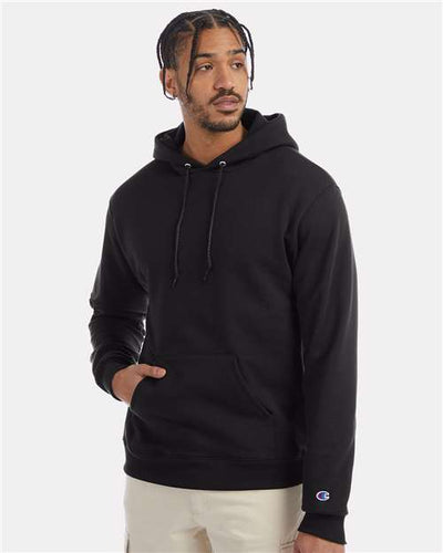 Champion S700 Powerblend Hooded Sweatshirt - Black - model front