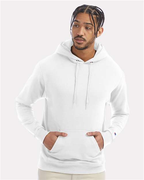 Champion S700 Powerblend Hooded Sweatshirt - White - model front