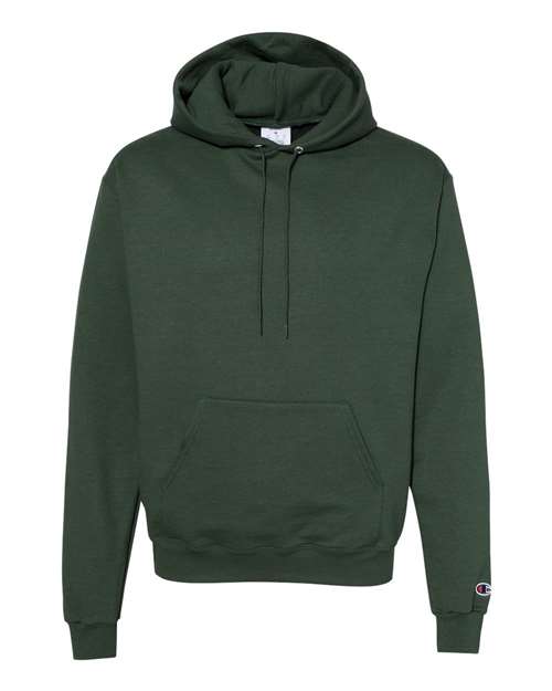 Champion S700 Powerblend Hooded Sweatshirt - Dark Green - flat front