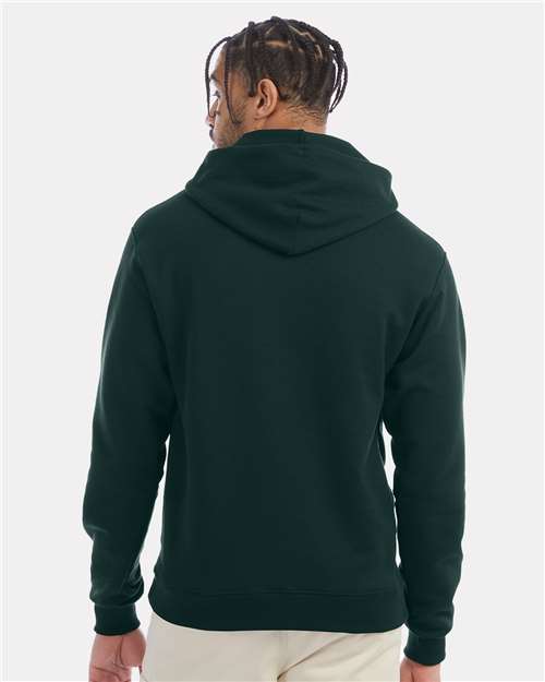 Champion S700 Powerblend Hooded Sweatshirt - Dark Green - model back