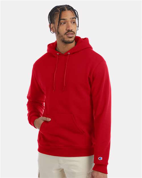 Champion S700 Powerblend Hooded Sweatshirt - Scarlet - model front