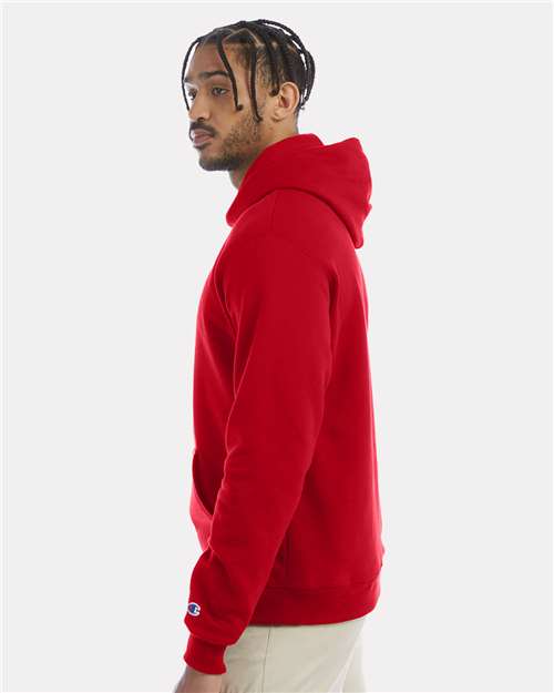 Champion S700 Powerblend Hooded Sweatshirt - Scarlet - model side