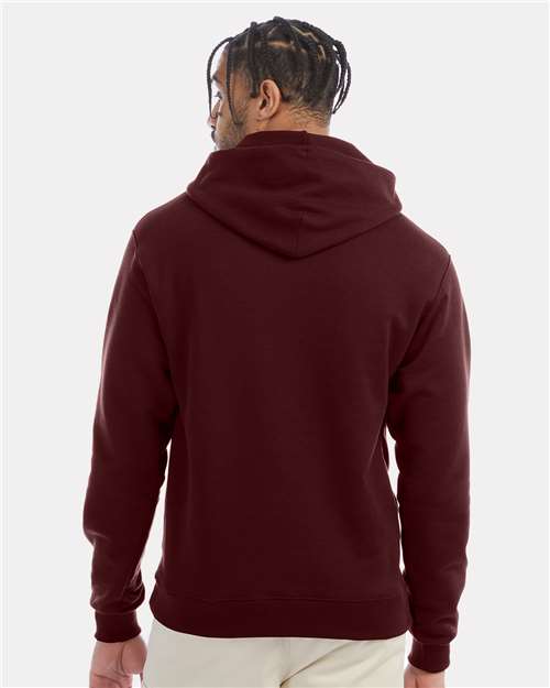 Champion S700 Powerblend Hooded Sweatshirt - Maroon - model back