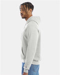 Champion S700 Powerblend Hooded Sweatshirt - Silver Grey - model side