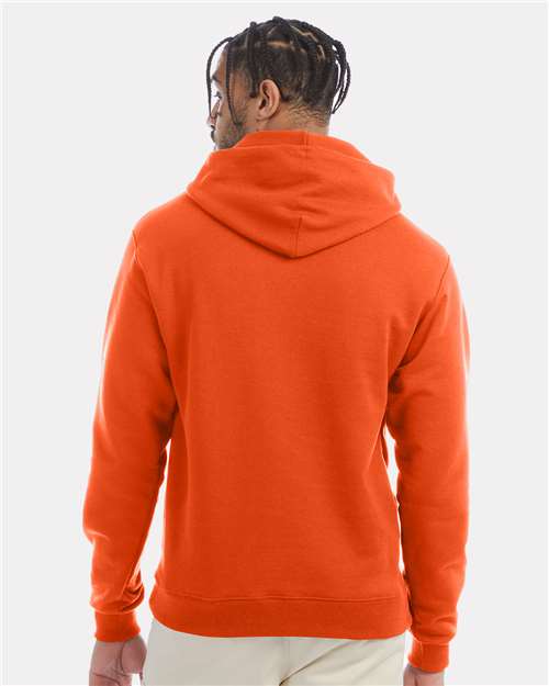 Champion S700 Powerblend Hooded Sweatshirt - Orange - model back