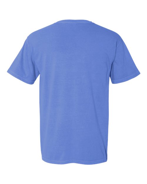 Comfort Colors 1717 Garment-Dyed Heavyweight T-Shirt - Flo Blue - back