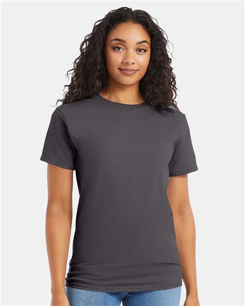 Hanes 5280 Essential-T T-Shirt - Smoke Grey - model front