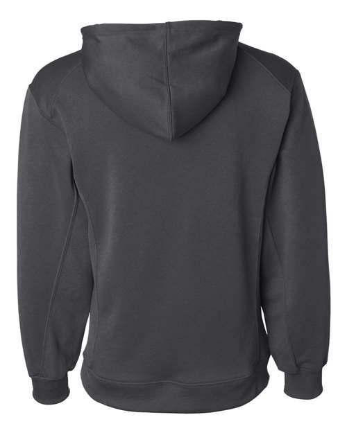 Badger 1454 Performance Fleece Hooded Sweatshirt - Graphite - back