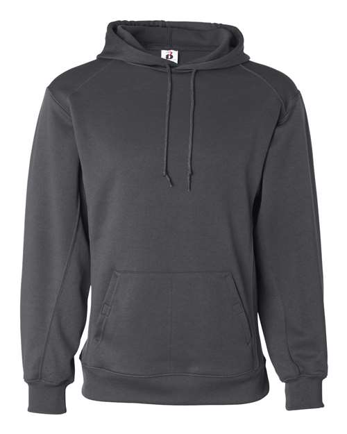 Badger 1454 Performance Fleece Hooded Sweatshirt - Graphite - front