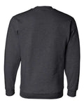 Bayside 1102 Unisex USA-Made Crewneck Sweatshirt - Charcoal Heather - back
