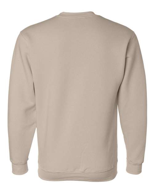 Bayside 1102 Unisex USA-Made Crewneck Sweatshirt - Sand - back
